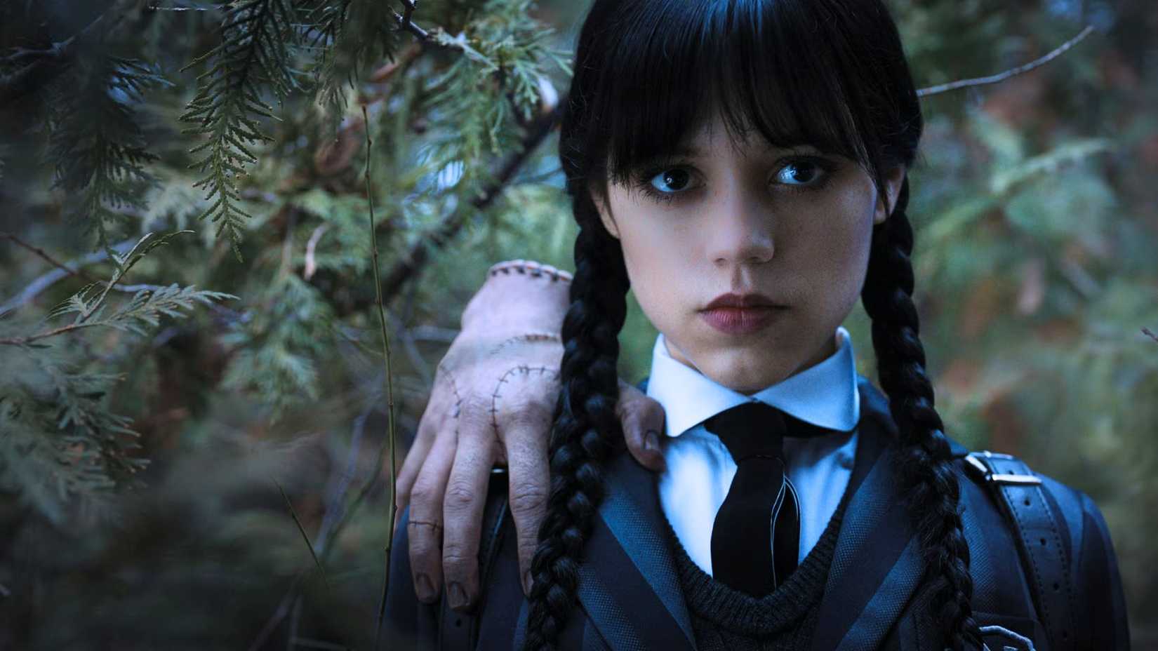 Jenna Ortega was Wednesday Addams with Thing