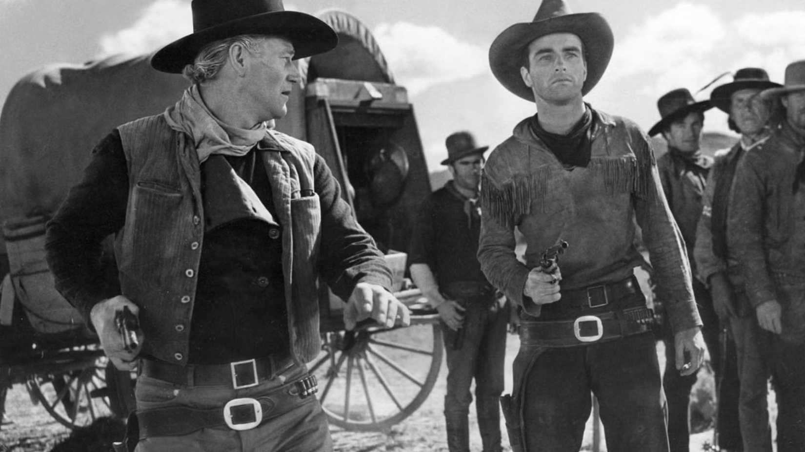 John Wayne e Montgomery Clift em Rio Vermelho