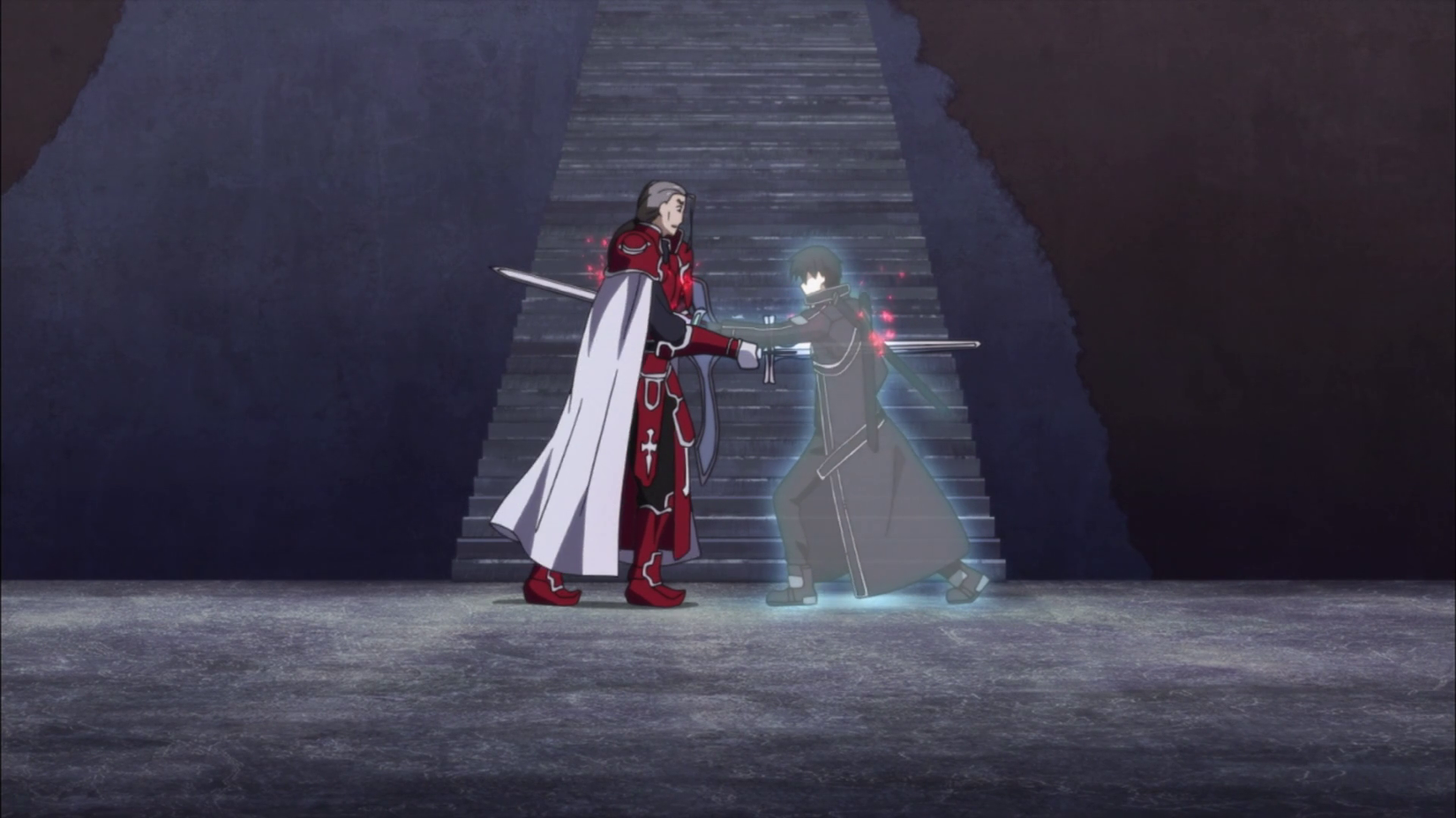 Kirito vs Heathcliff 