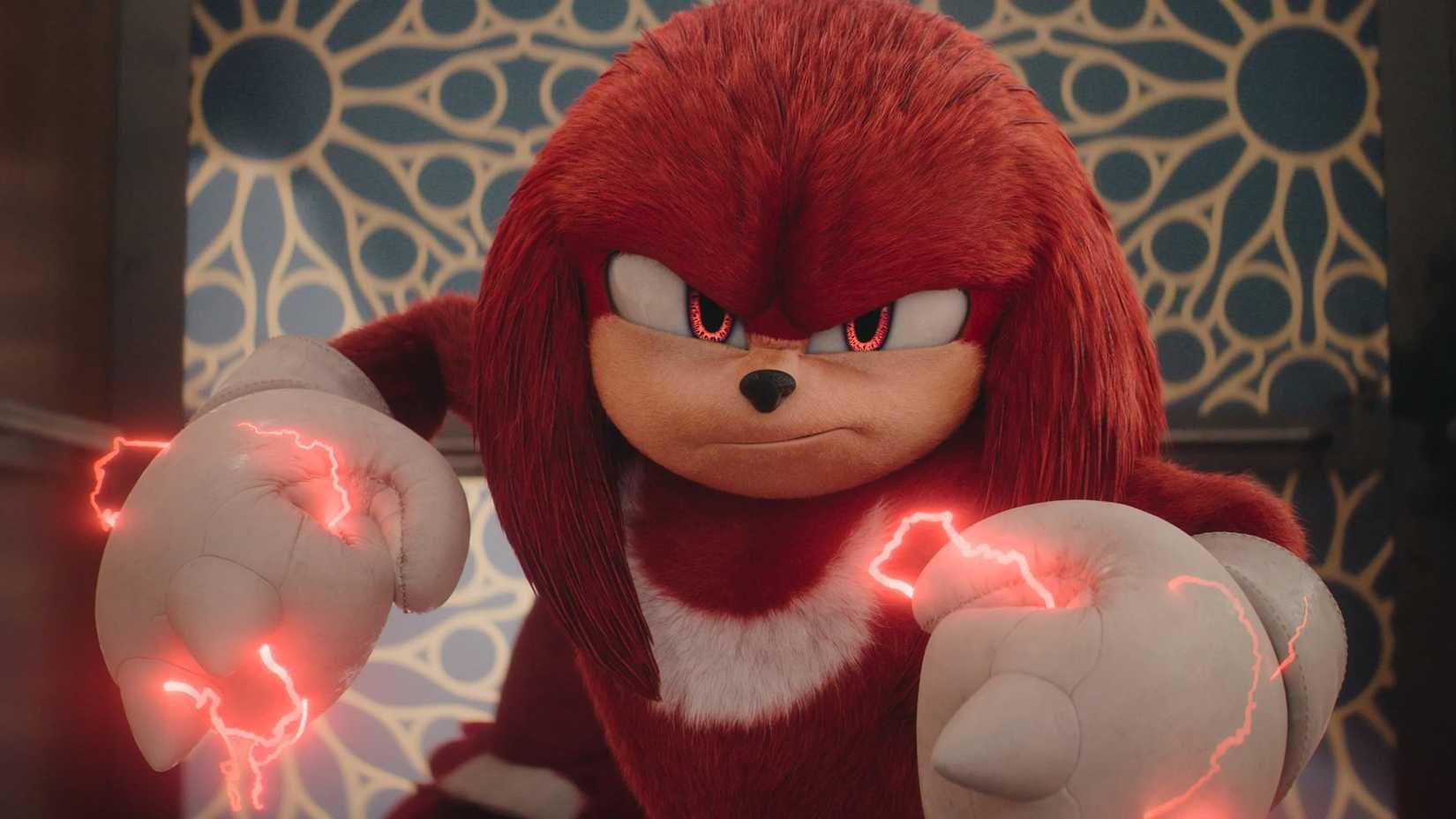 Knuckles the Echidna, voiced by Idris Elba, in the Knuckles TV series.