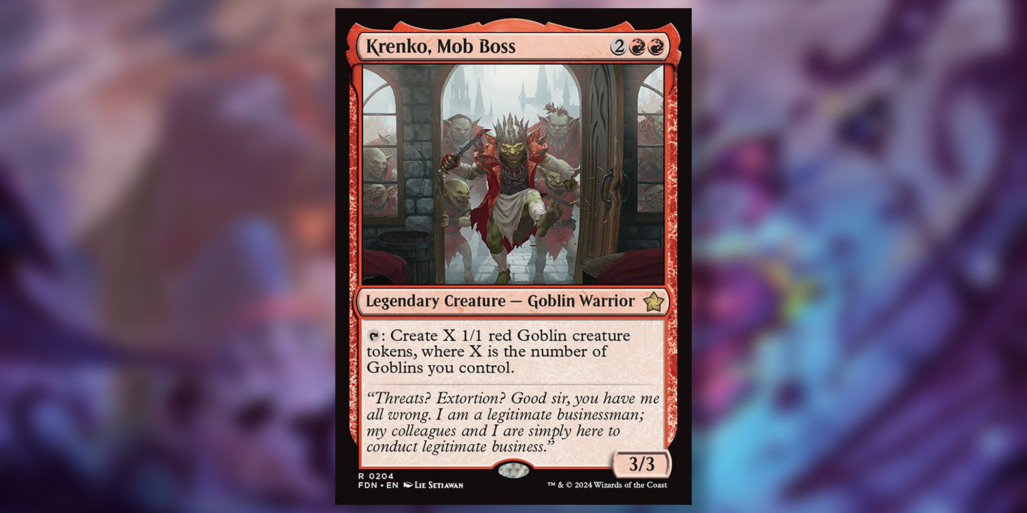 mtg boss card Krenko, Mob Boss - MTG Single Card main image 0