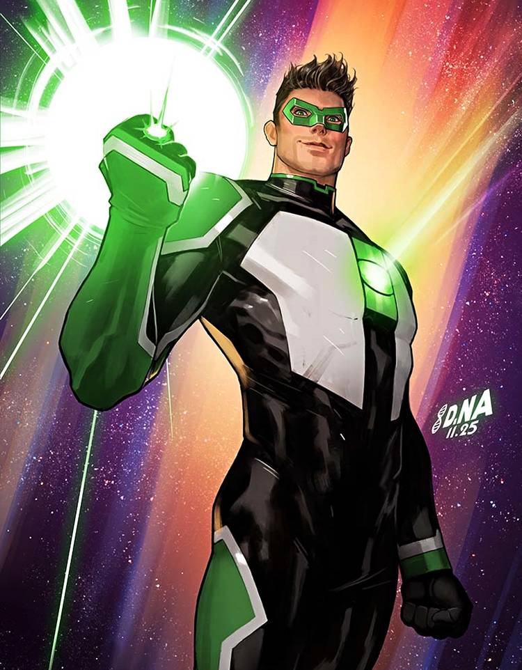 Kyle Rayner in New Green Lantern Comic Costume by Nakayama