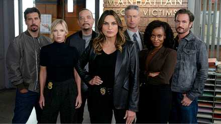 The cast of Law & Order: Special Victims Unit season 27, all looking directly into the camera