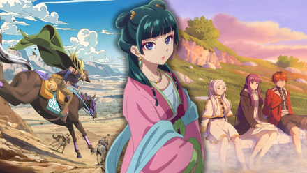 Maomao מ-The Apothecary Diaries לפני ה-Jojo's Bizzare Adventure Steel Ball Run ופוסטרים של פרירן Beyond Journey's End עונה 2 - אנימה תמונה מוצגת