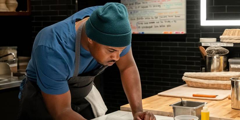 Marcus working on desserts in The Bear