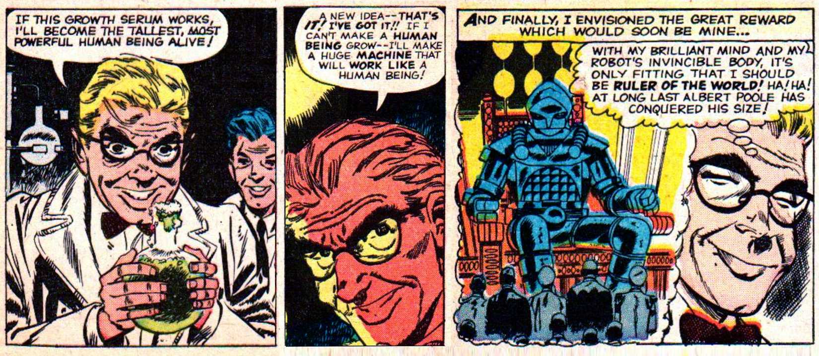 Marvel First Hulk Scientist Albert Poole in Comic Art