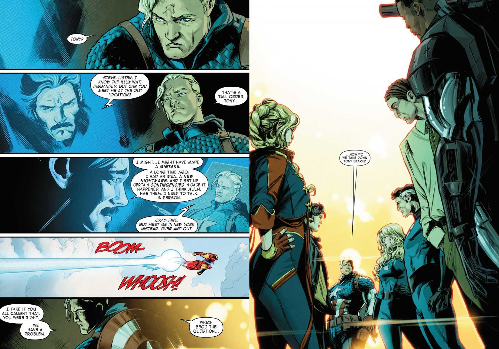 Marvel Heroes Gathering To Take Down Tony Stark in Iron Man #1