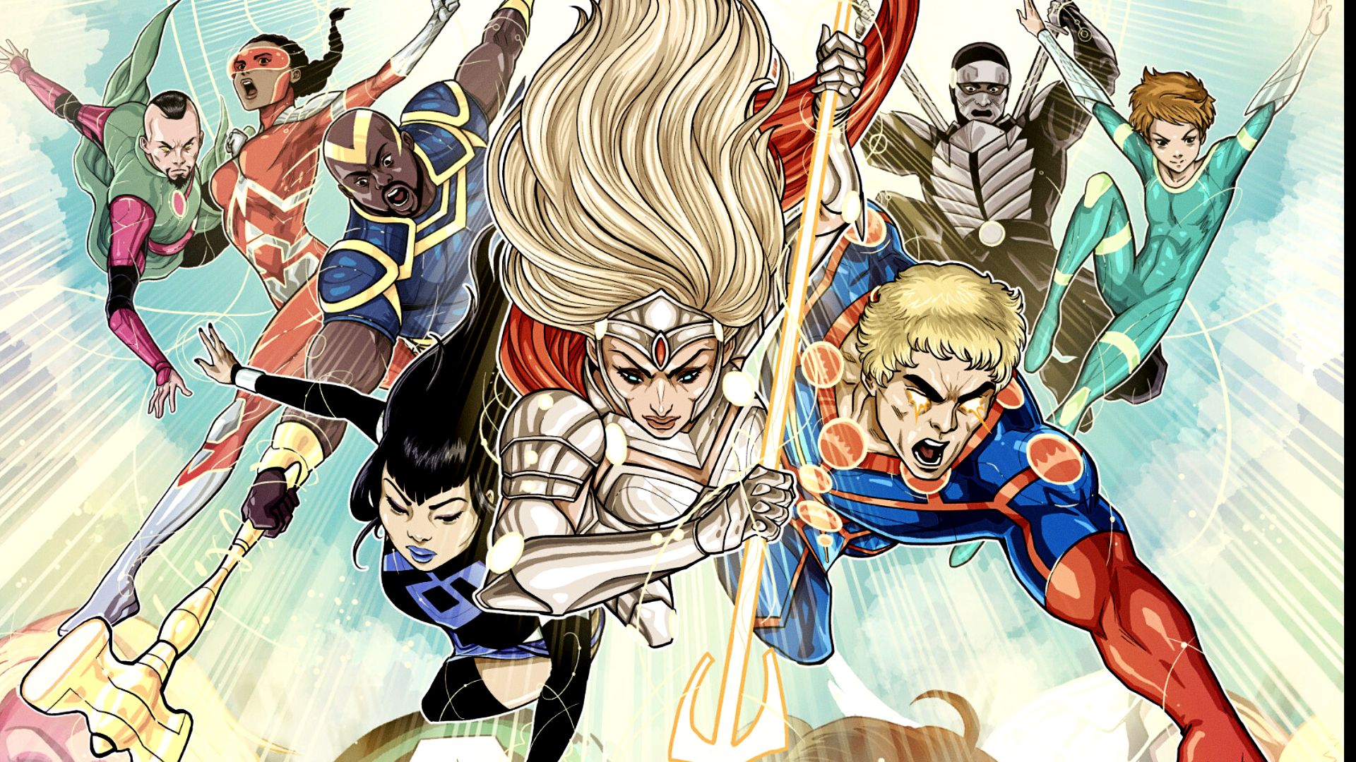 Marvel's Eternals jump into Earth from the skies in Marvel Comics