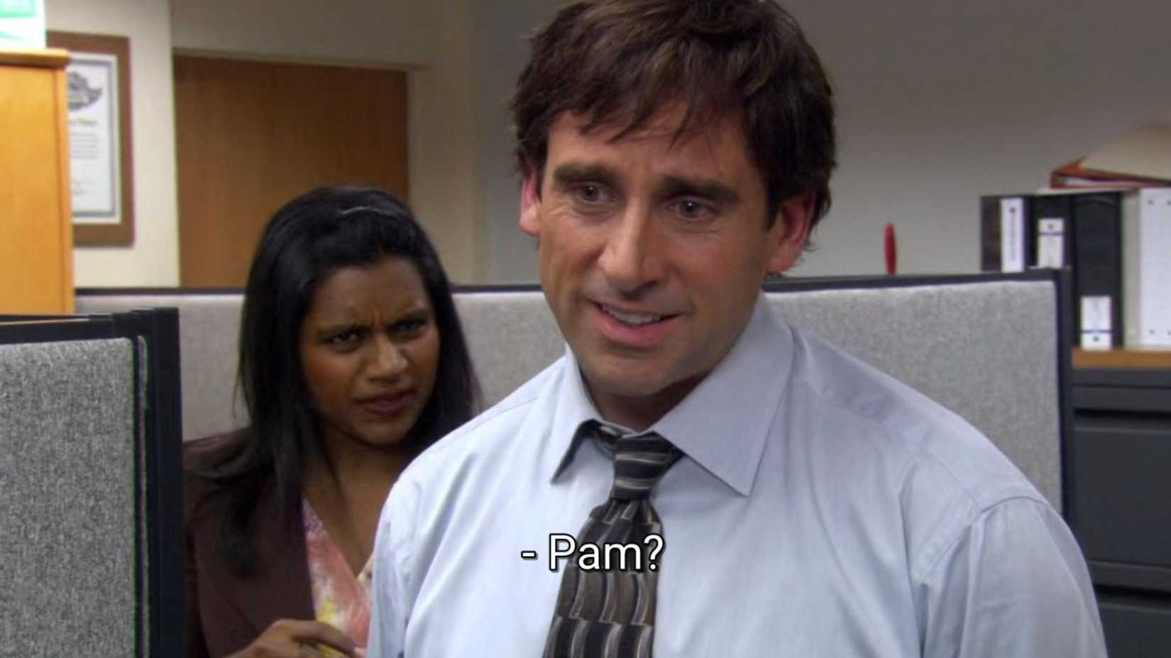 Michael with Jim's hair on 'The Office'
