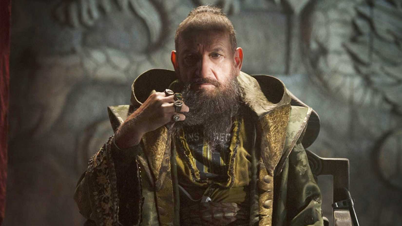 Trevor Slattery pretending to be the Mandarin in Iron Man 3