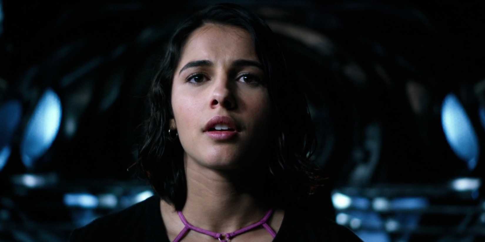 Naomi Scott as Kimberly Hart in the 2017 Power Rangers movie