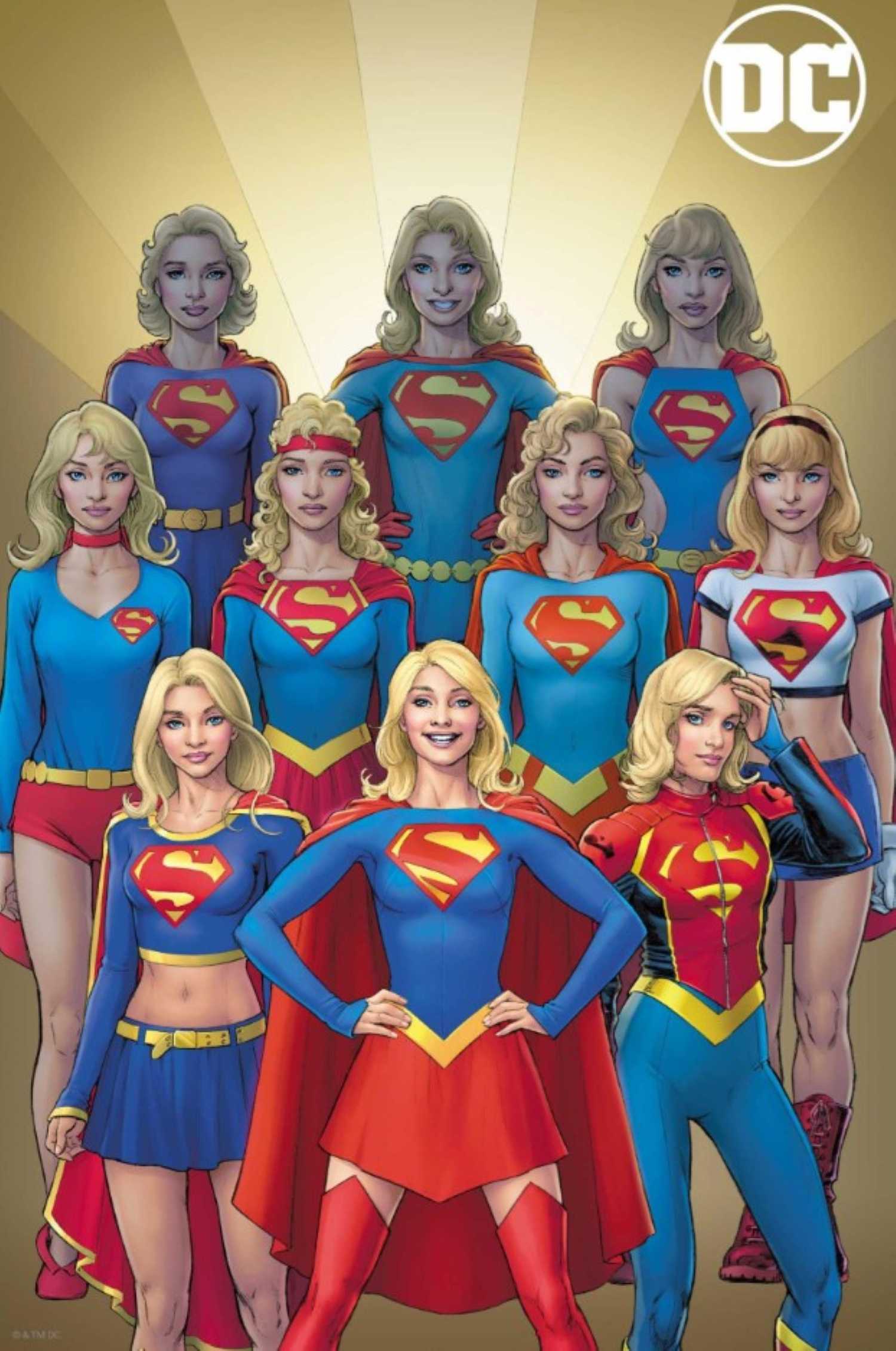 Nicola Scott Supergirl costumes through the decades cover