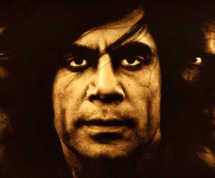 Josh Brolin, Javier Bardem, and Tommy Lee Jones from No Country for Old Men.