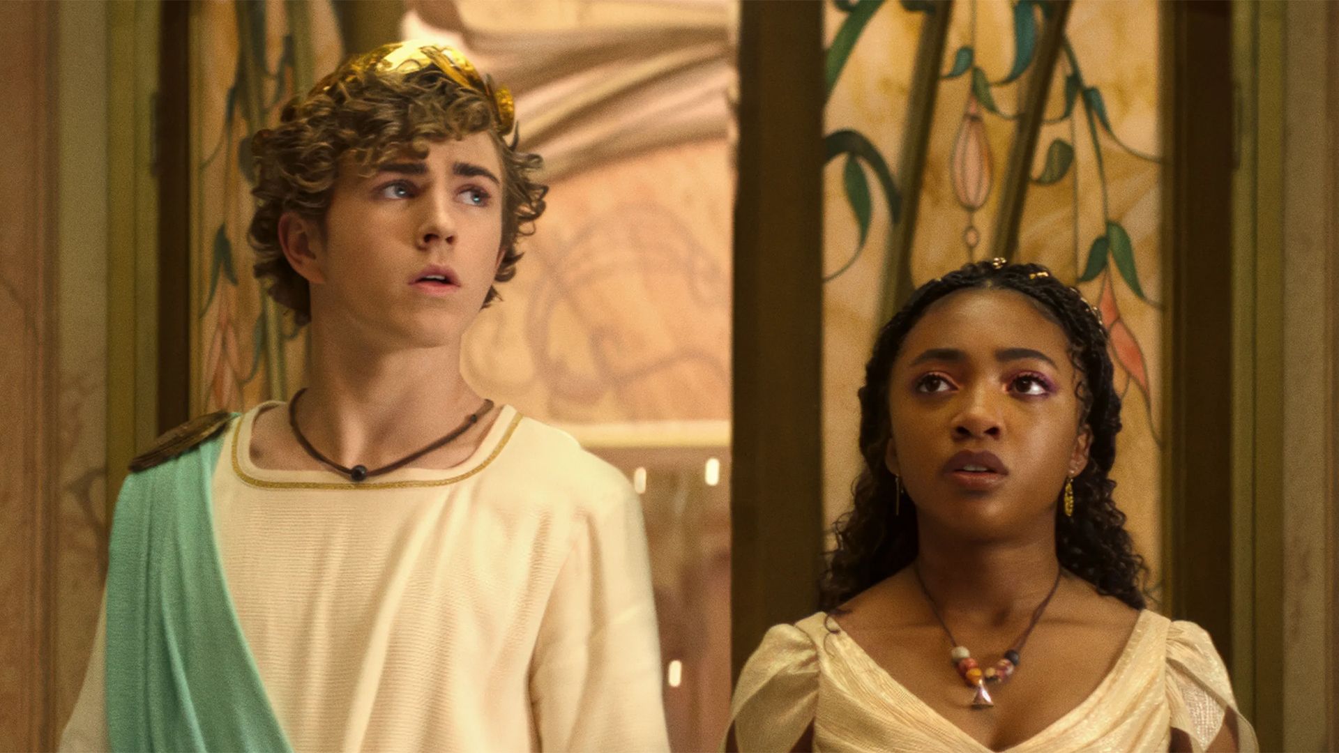Percy and Annabeth at CC's Spa in Percy Jackson and the Olympians season 2