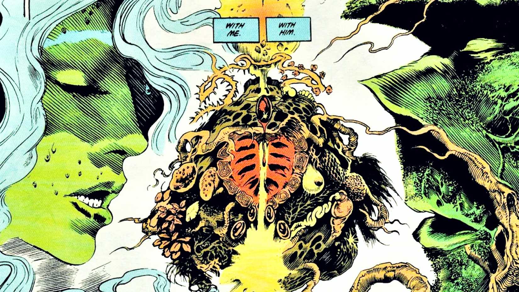 psychedelic art from swamp thing