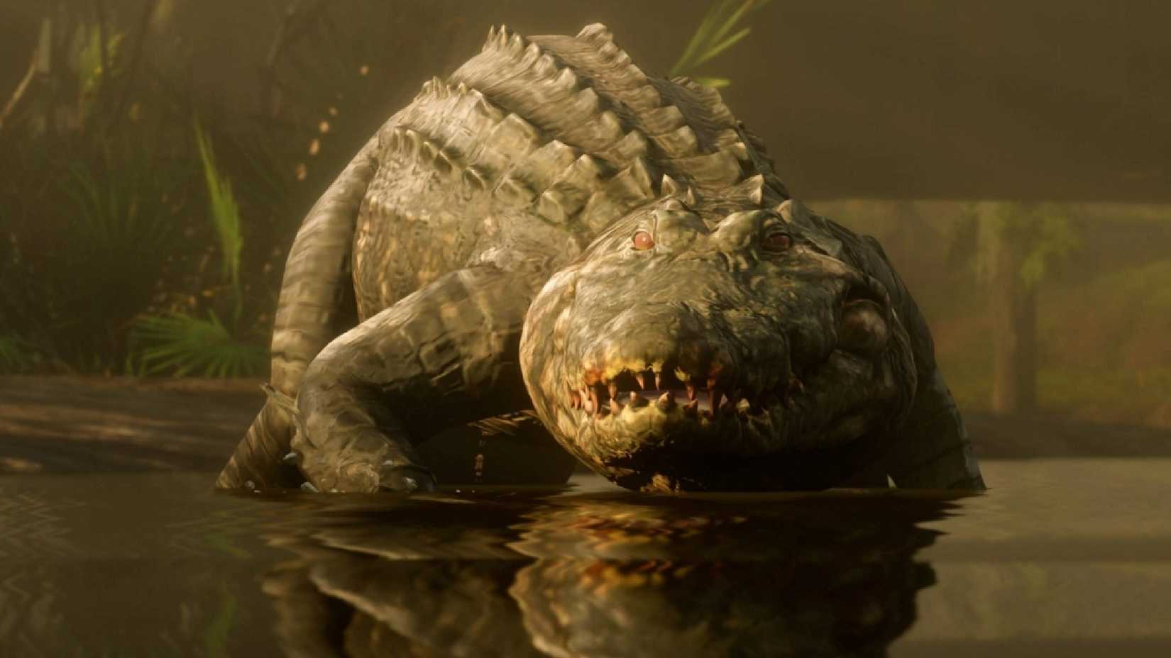 red dead redemption 2 image of alligator