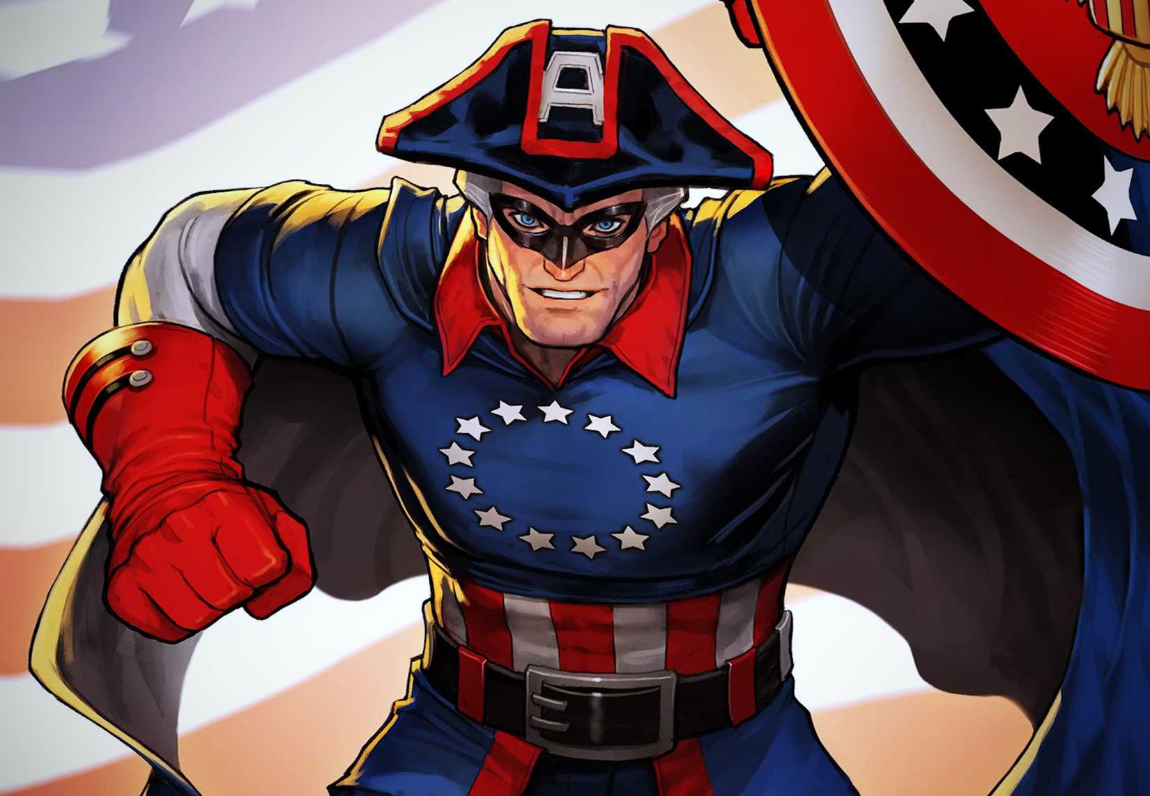 Revolutionary War Captain America Nakayama Comic Art