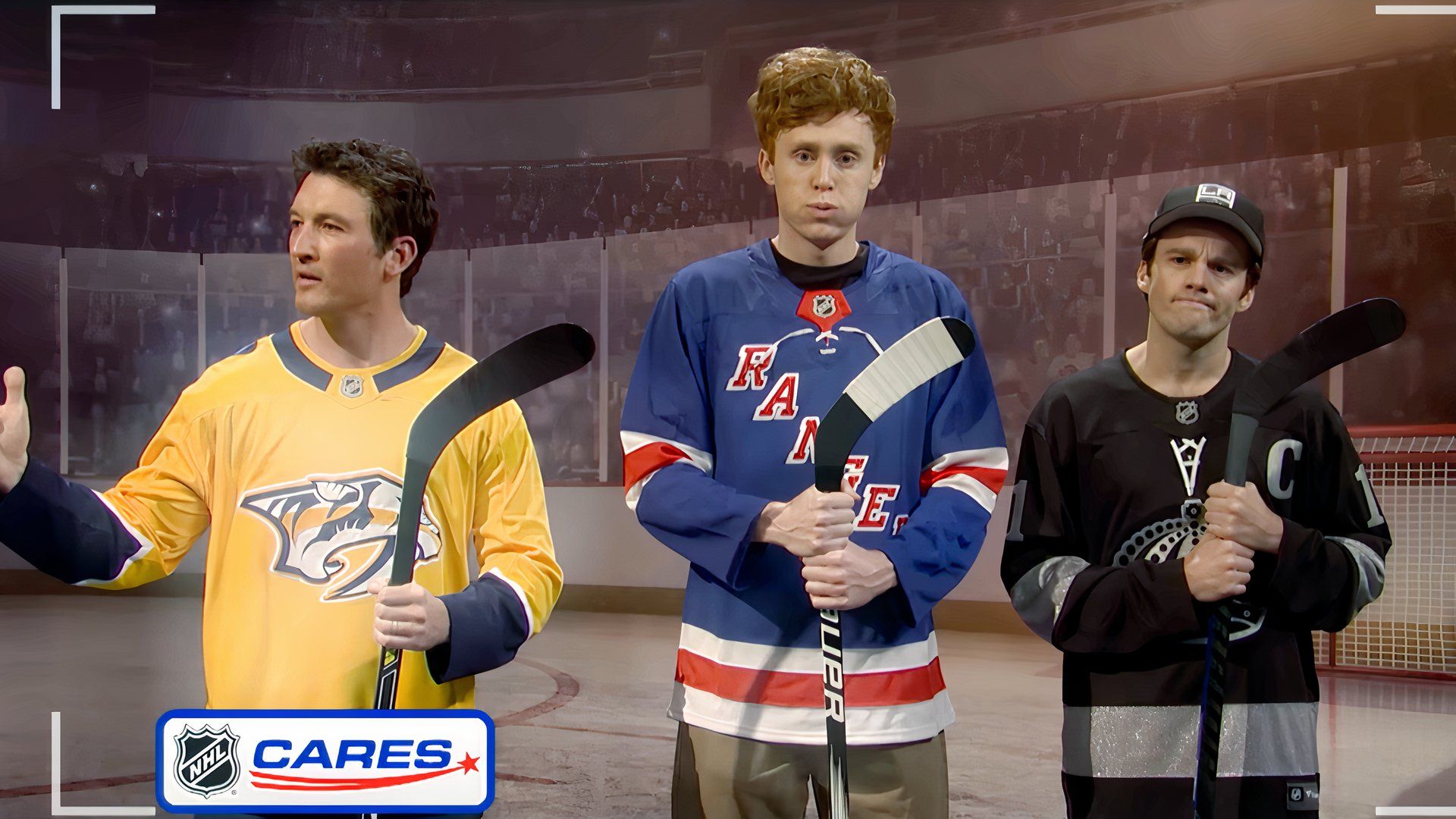 Miles Teller, Ben Marshall, and Tommy Brennan in SNL