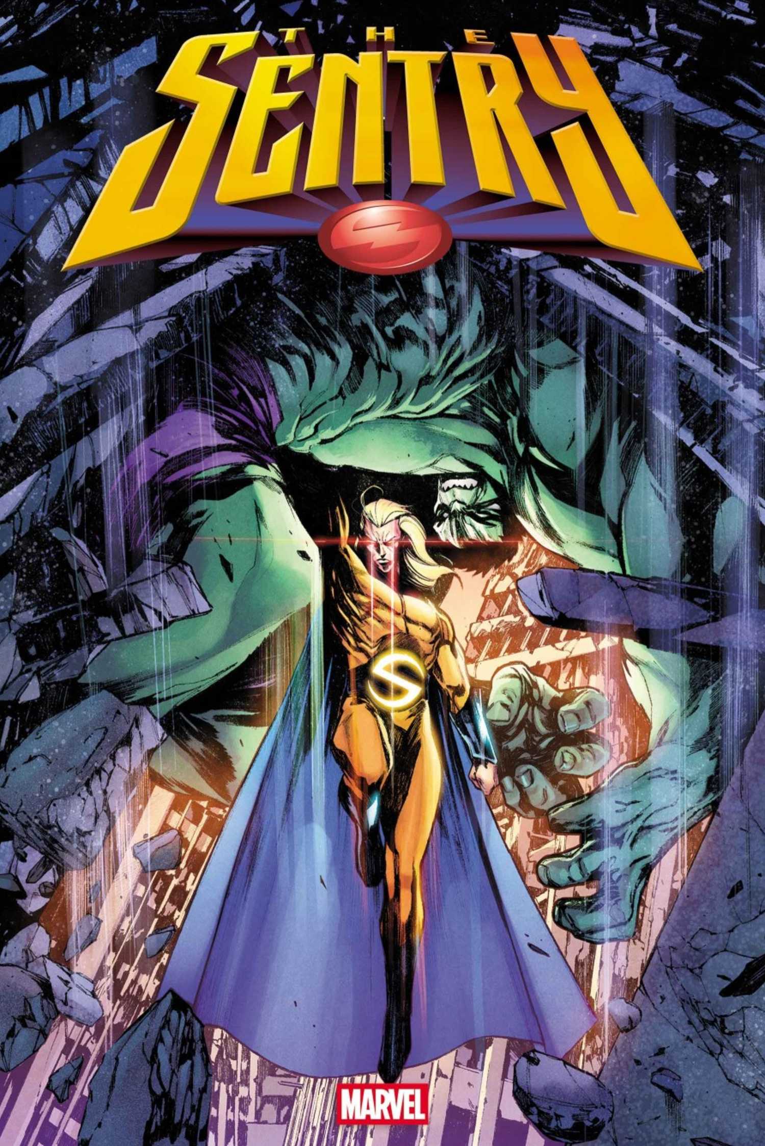 sentry 2 cover showing sentry fighting hulk