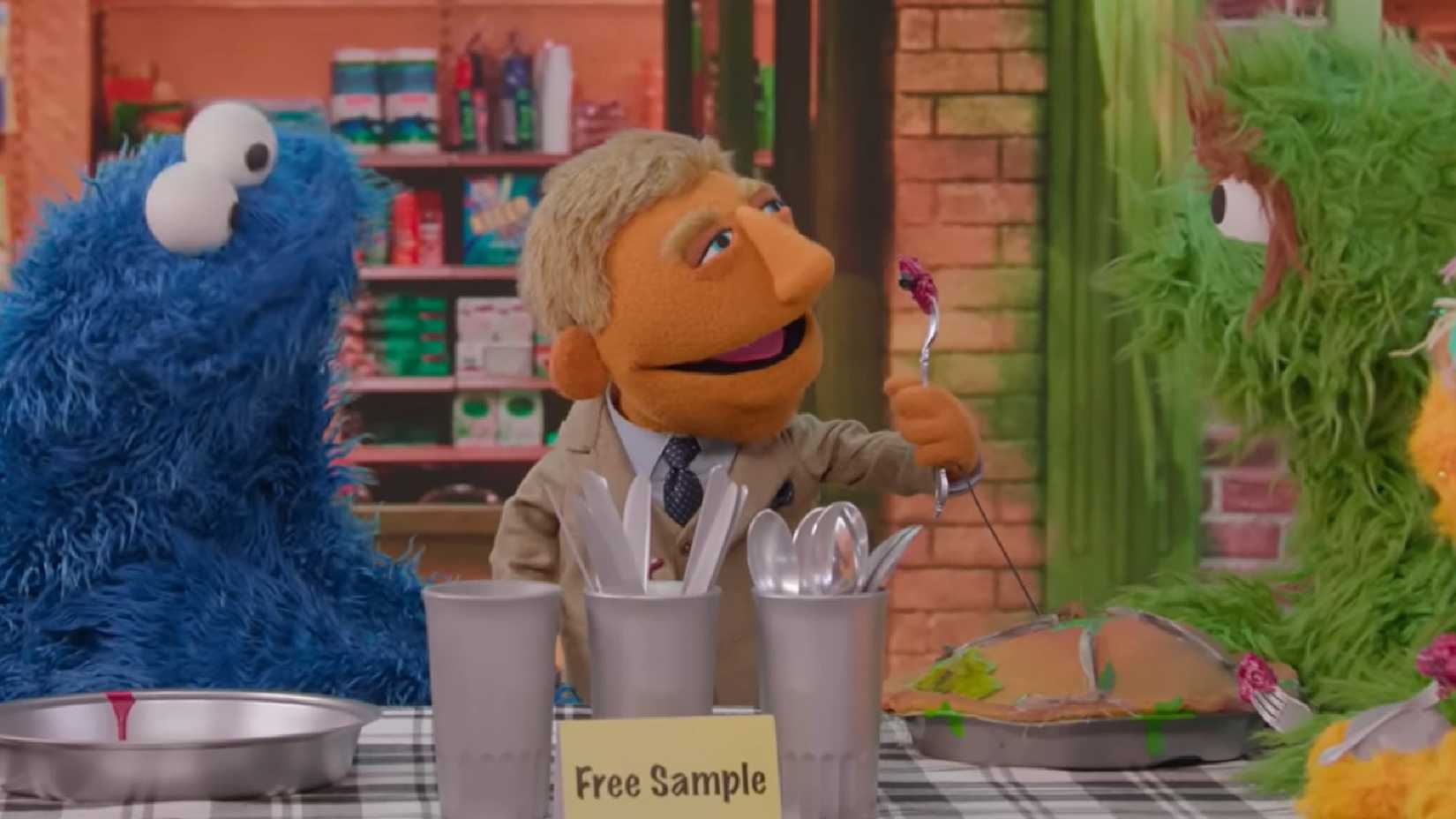 sesame street knives out parody