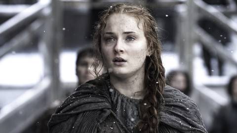 Sophie Turner as Sansa in Game of Thrones season 6.