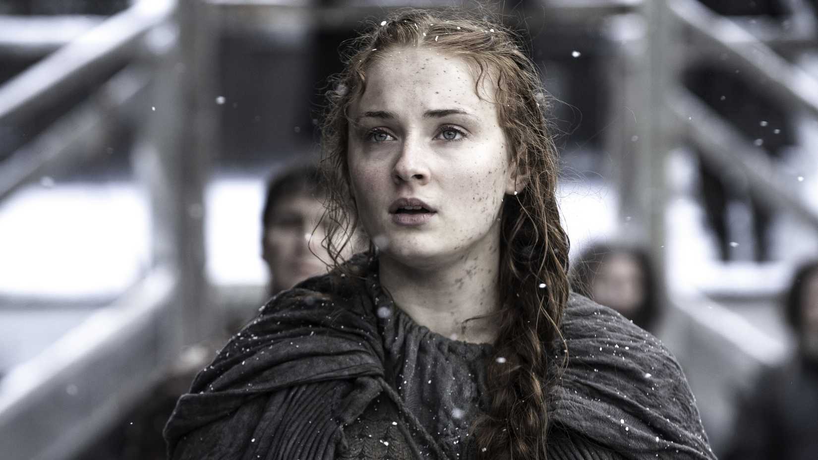 Sophie Turner como Sansa na 6ª temporada de Game of Thrones.