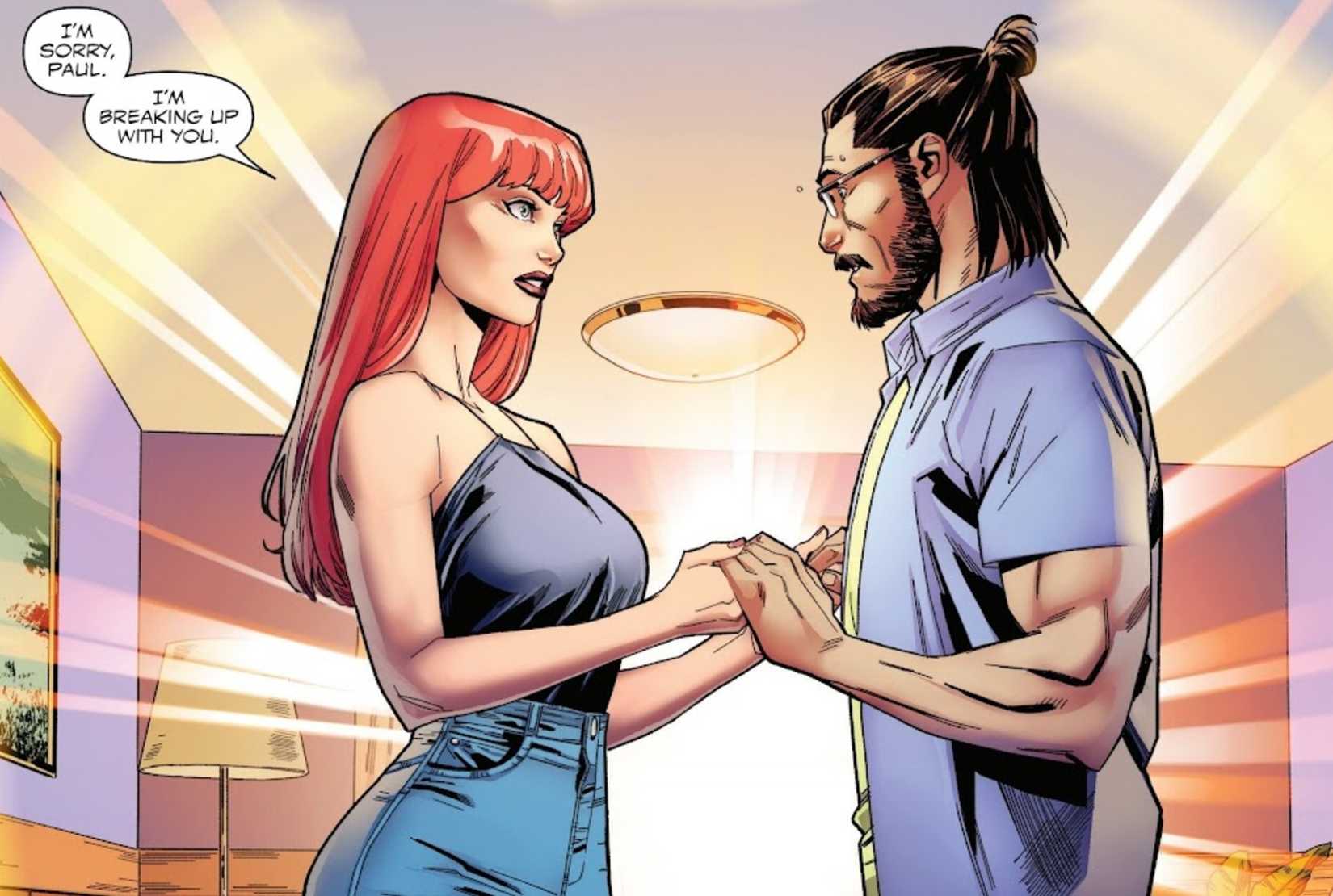 spider-man mary jane watson dumps paul