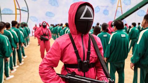 The guards in Netflix's Squid Game.