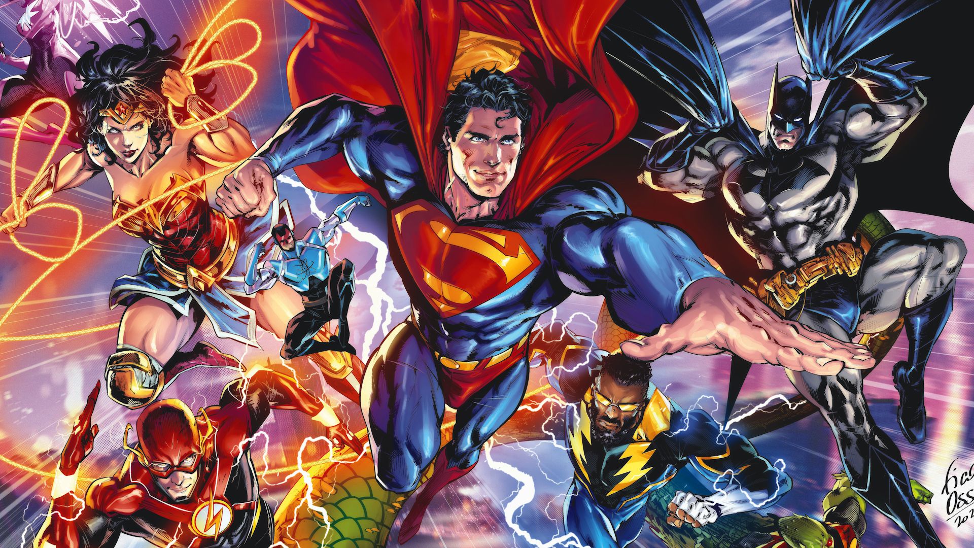 Superman Leads The Justice League in 2025 Comic Art