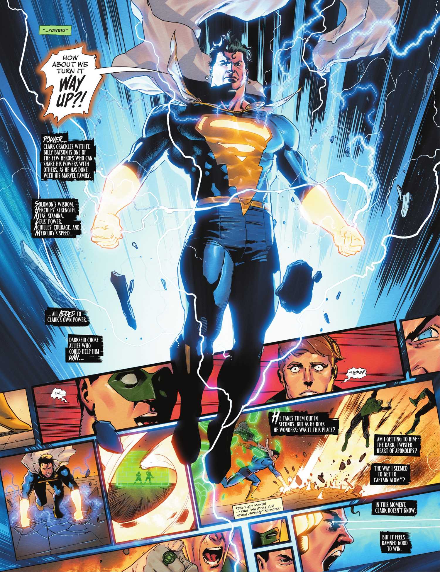 Superman with Shazam's Powers in DC KO #3