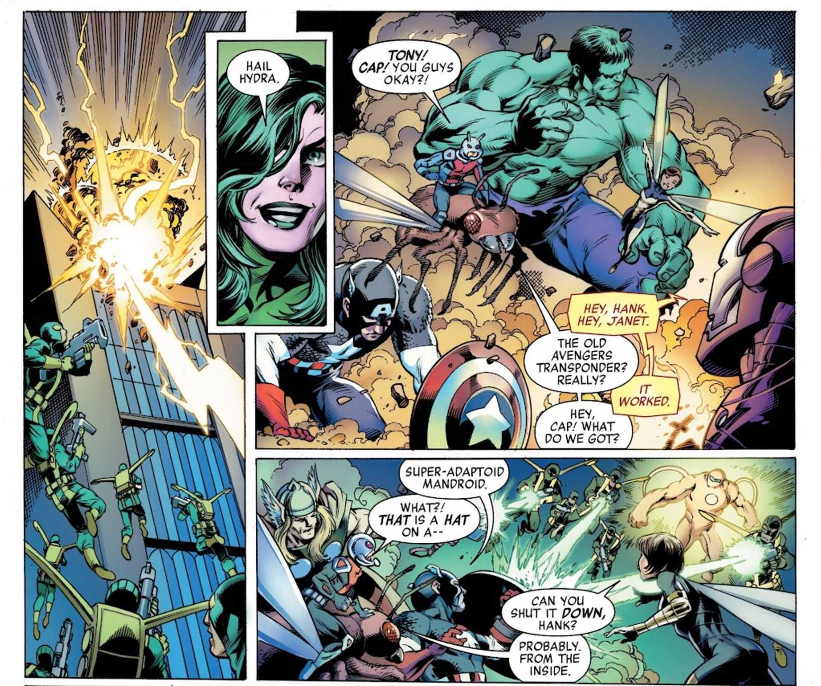 the avengers greet ant-man and wasp