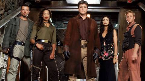The cast of Firefly.