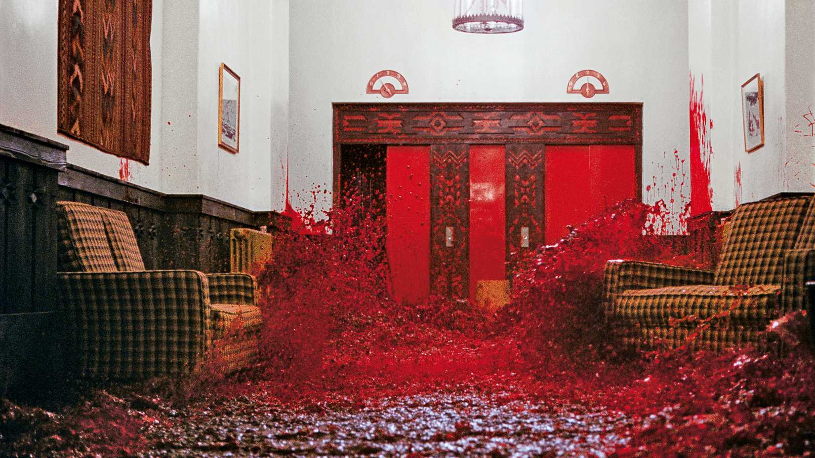 The elevator blood scene from The Shining