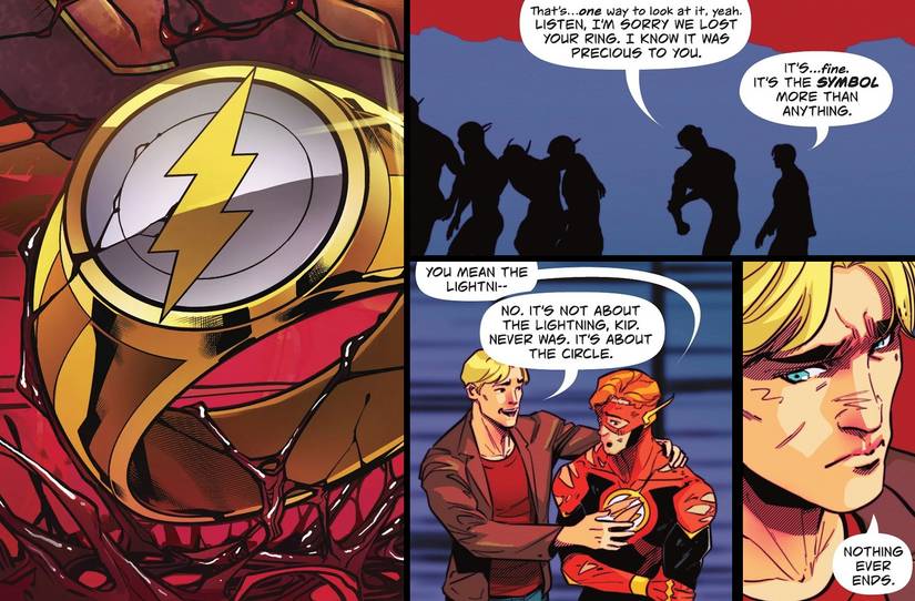 The Flash Ring Logo Explained by Barry Allen in Comic