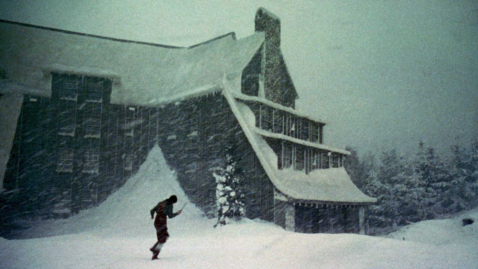 The Overlook Hotel in the snow in The Shining