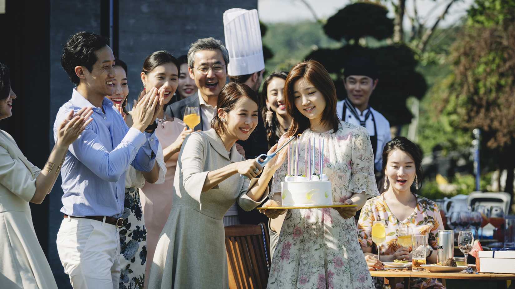 The Park family party in Parasite