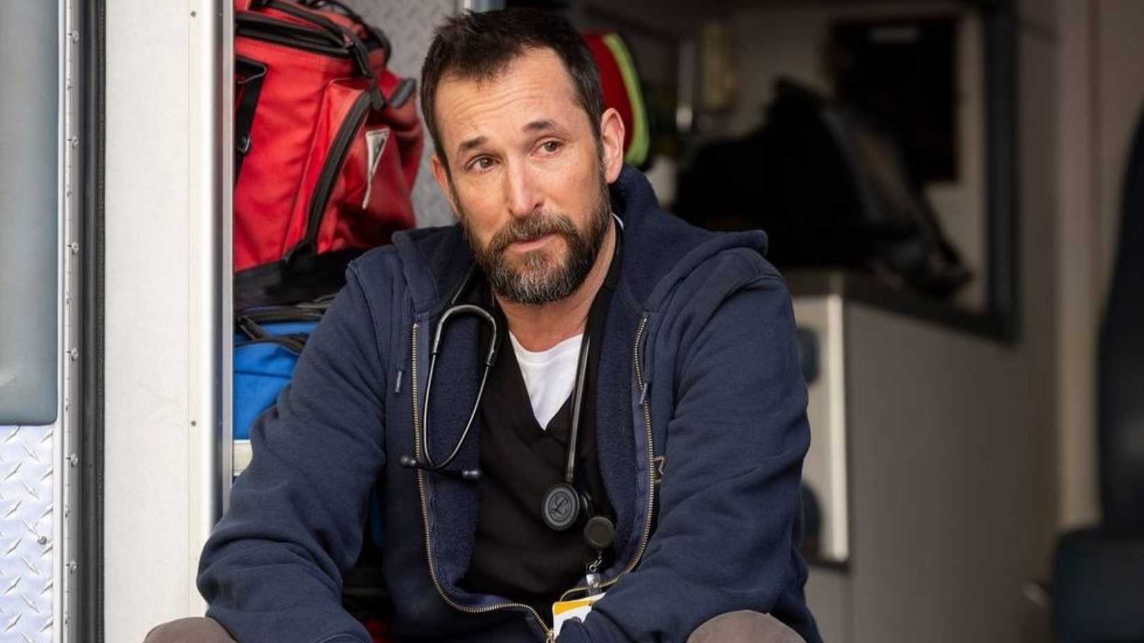 Noah Wyle as Dr. Michael "Robby" Robinavitch in The Pitt season 1.