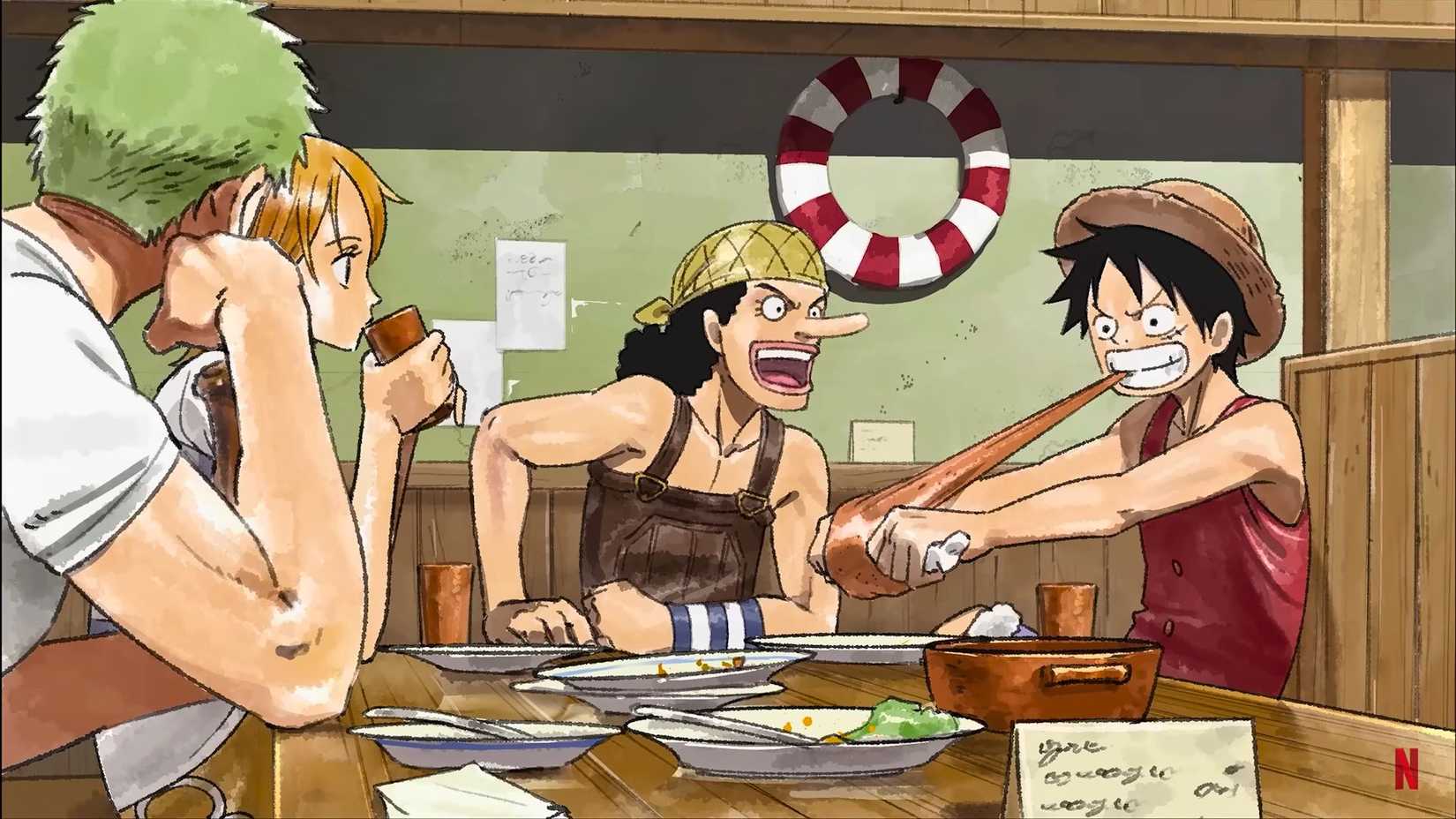 The Straw Hat Pirates as seen in The One Piece