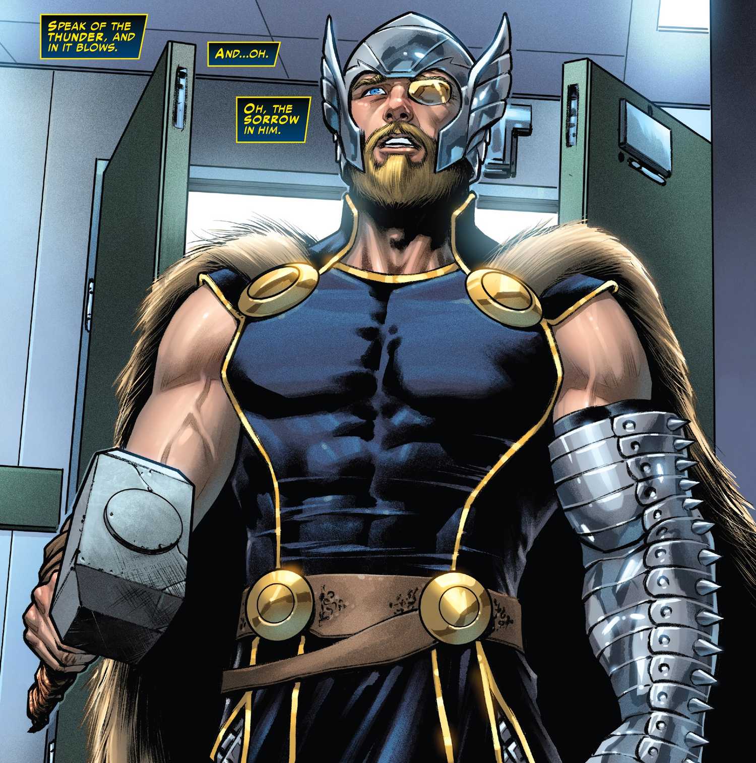 Thor in All-Father Armor Costume in Marvel Comics Art