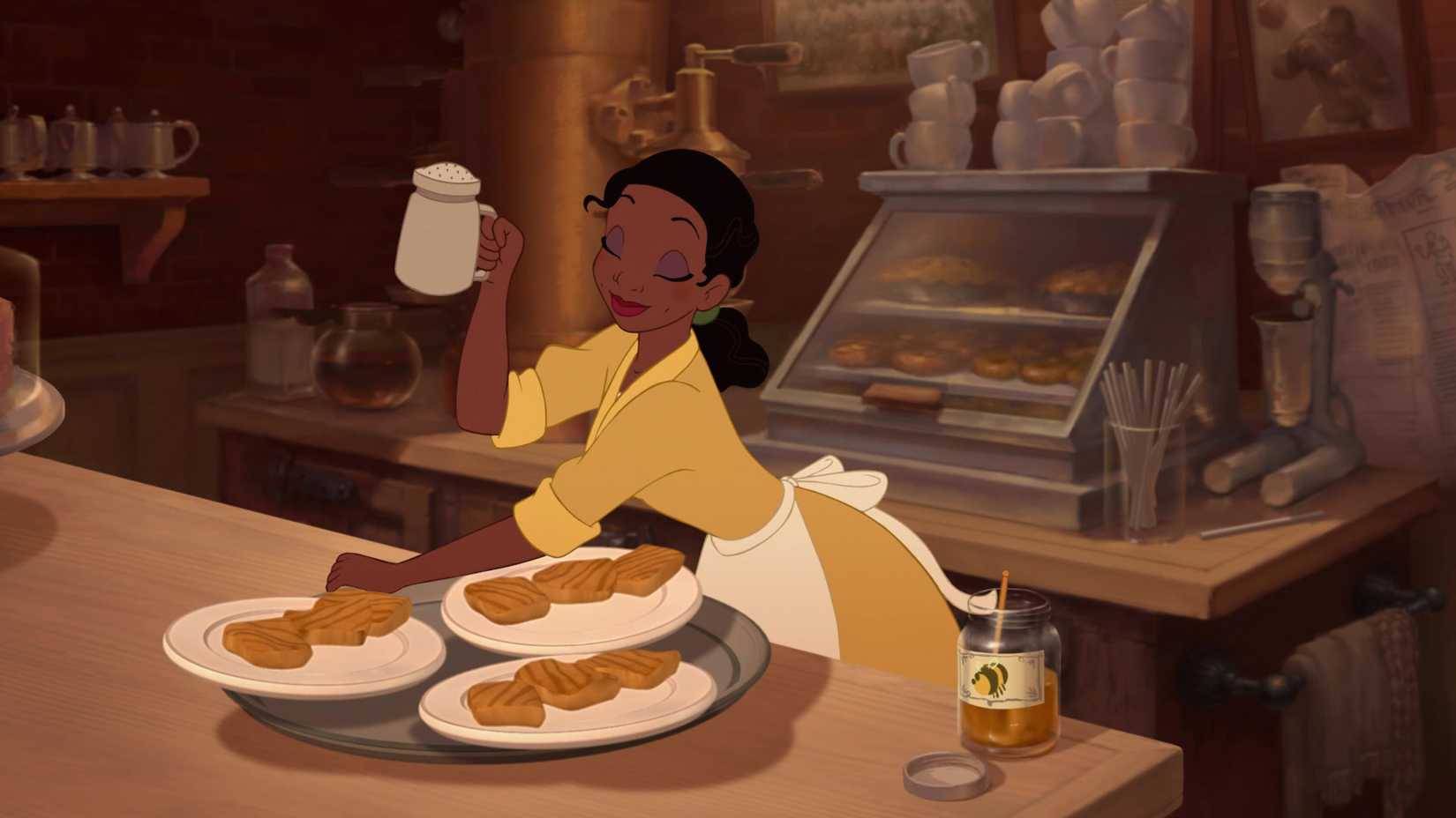 Tiana em A Princesa e o Sapo