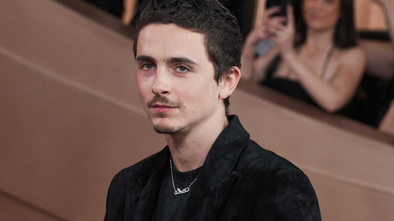 Timothée Chalamet em evento de gala