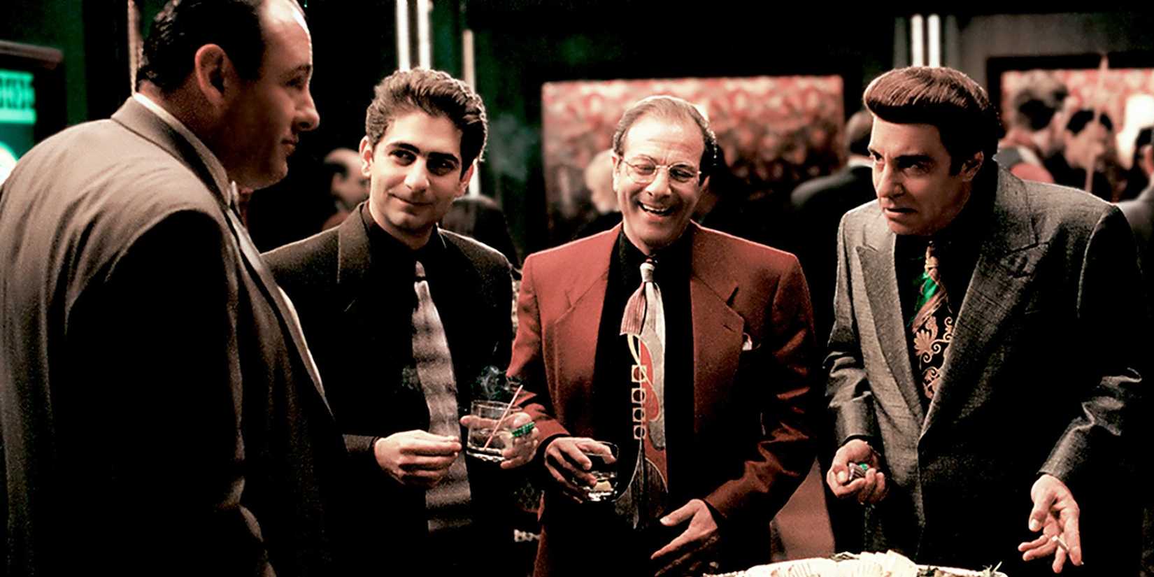 Tony and his crew in The Sopranos