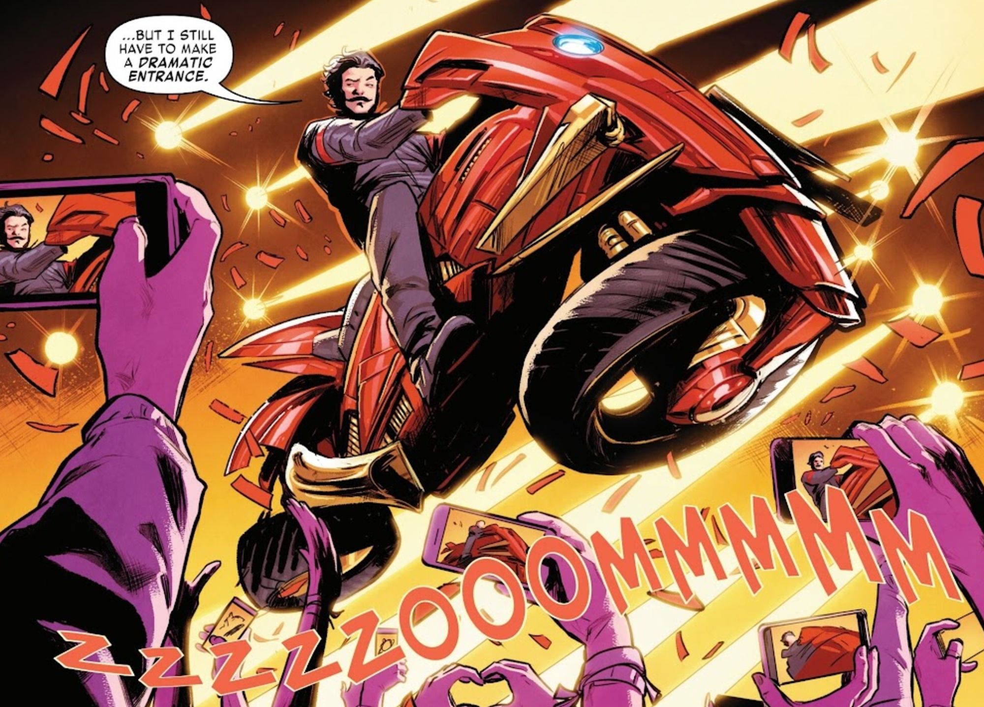 Iron Man Debuts New Armor That Can Turn into a Hoverbike