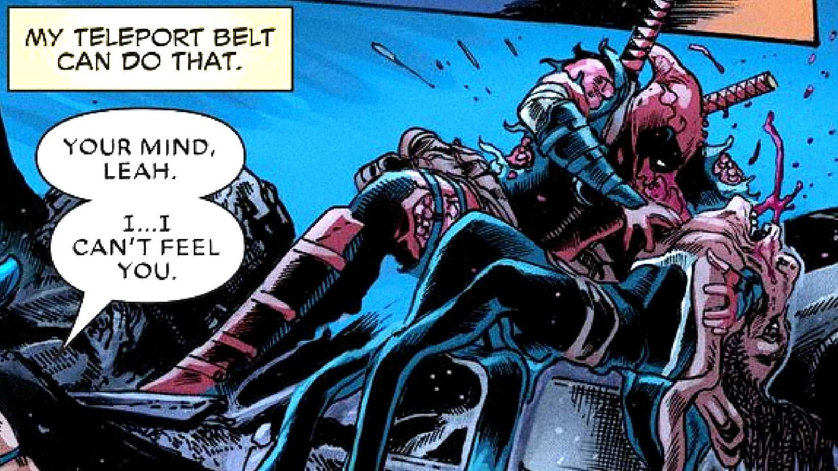 Undeadpool eats a melting Fantastica from the Alpha Warriors