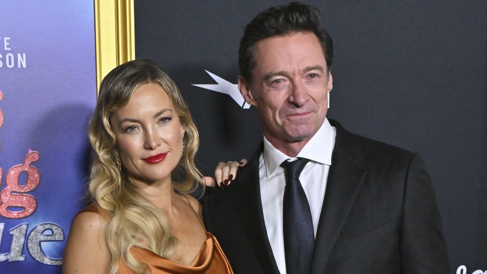 Hugh Jackman and Kate Hudson at the 2025 AFI Fest Song Sung Blue screening