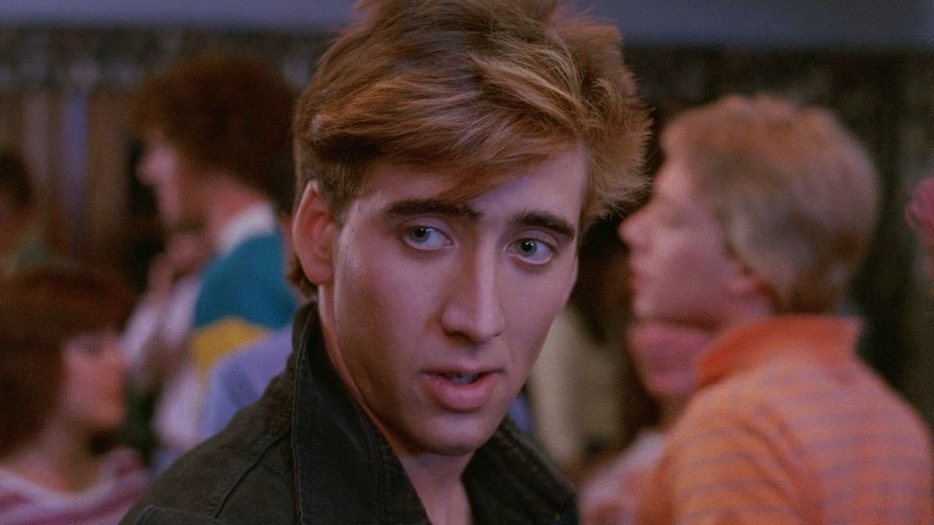 Nic Cage looks on in Valley Girl