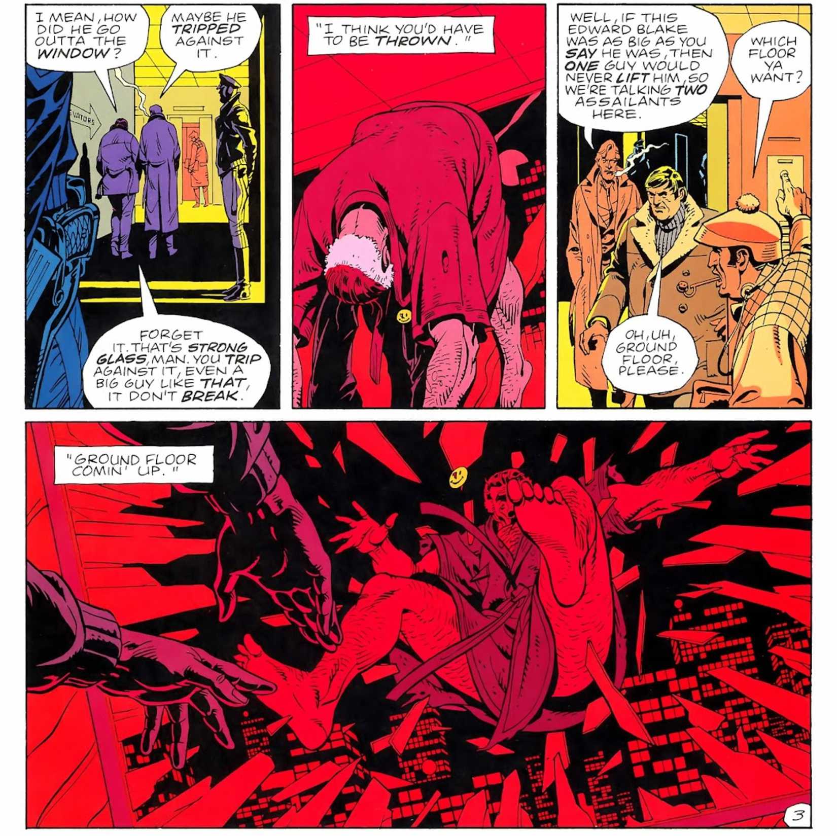 watchmen comedian death scene