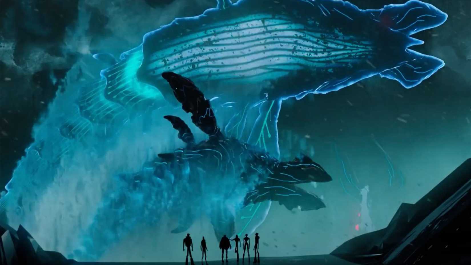 Wale springen in Staffel 2 von Love Death & Robots aus dem Eis