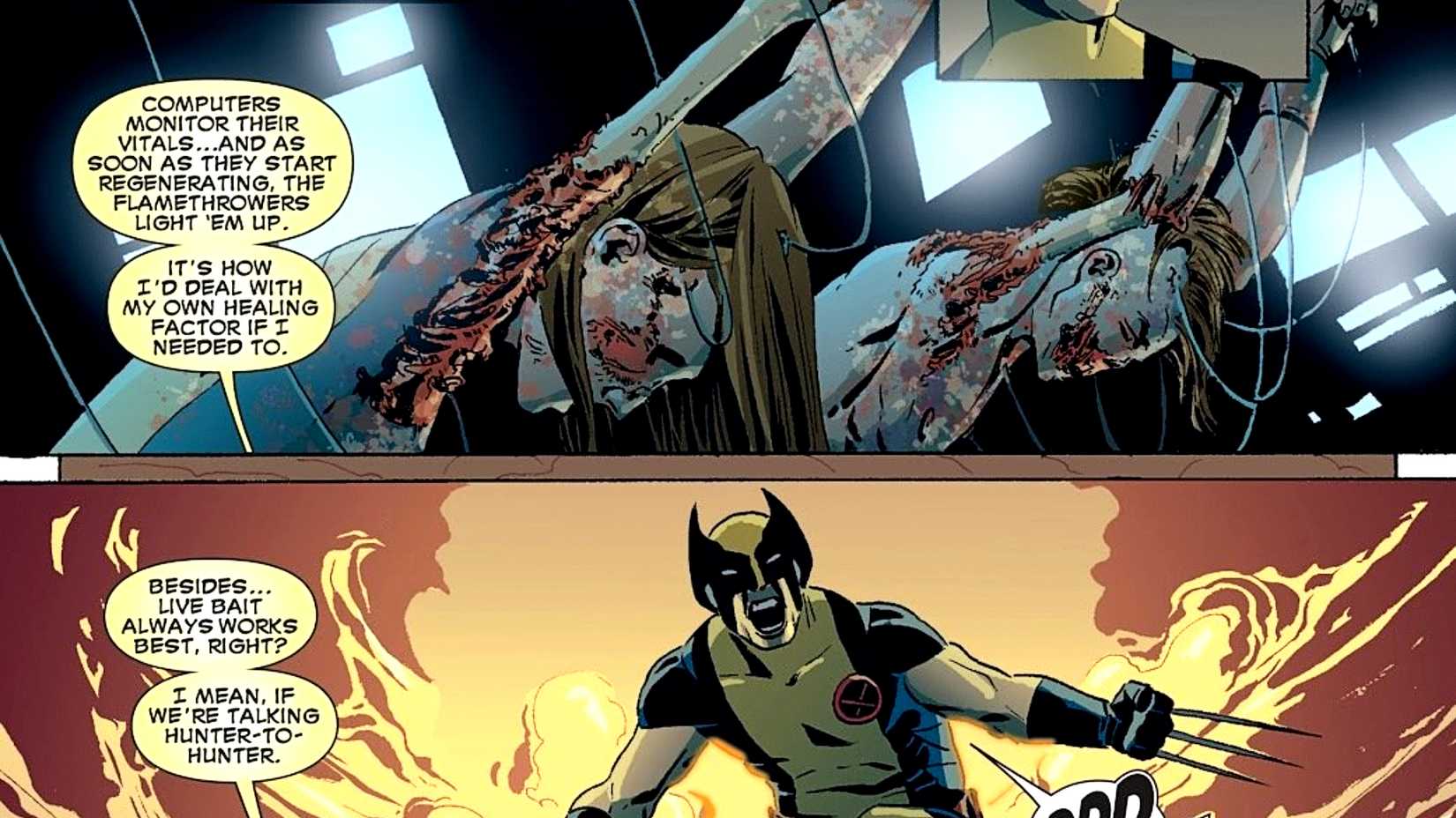 Wolverine finds X-23 and Daken being tortured in Deadpool Kills the Marvel Universe