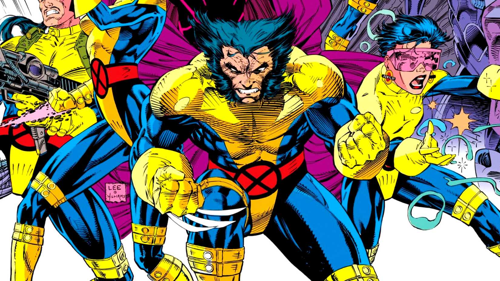 Wolverine com traje clássico dos X-Men em quadrinhos da Marvel